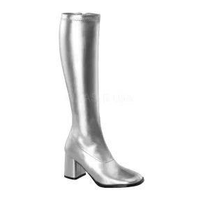 3 Inch Heel GOGO-300 Silver Pu