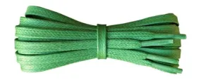 5/6 mm Flat Green waxed cotton shoelaces