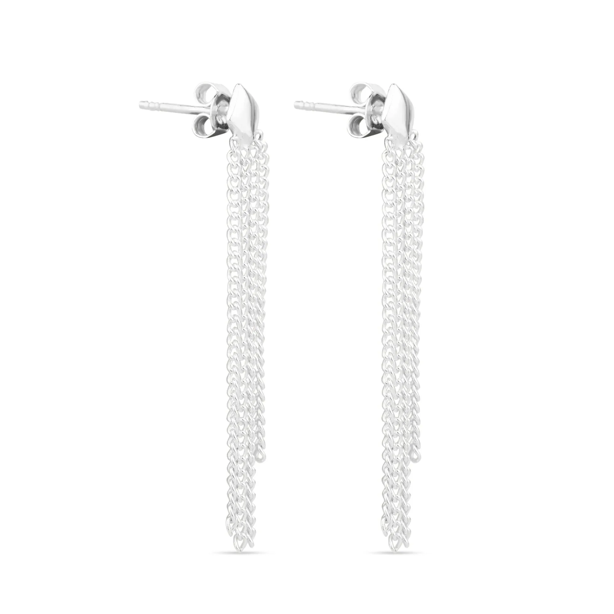 925 Pure Sterling Silver Chain Statement Earring For Women