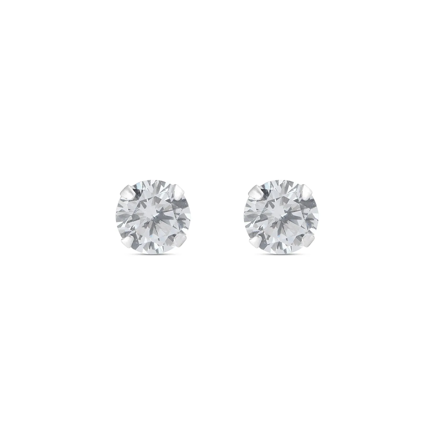 925 Pure Sterling Silver Small Bling Stud Earring For Women