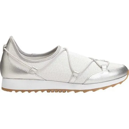 Aerosoles Women's Flashy Shoe Silver Combo Slip On Flat Low Top Fashion Sneakers