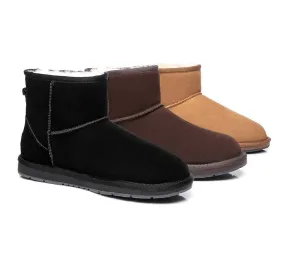 Australian Genuine Sheepskin Unisex Mini Classic Suede Boots