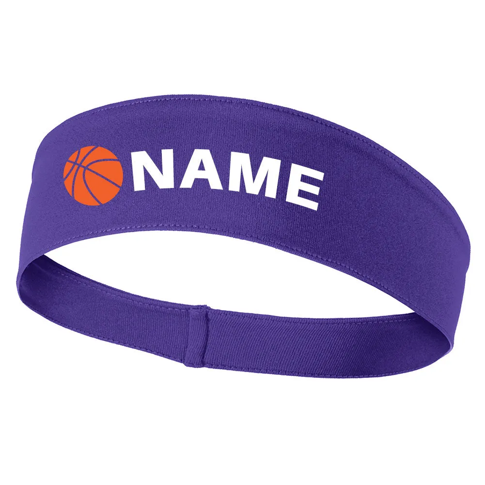 Basketball Printed Moisture Wicking Headbands for Men and Women - Personalization