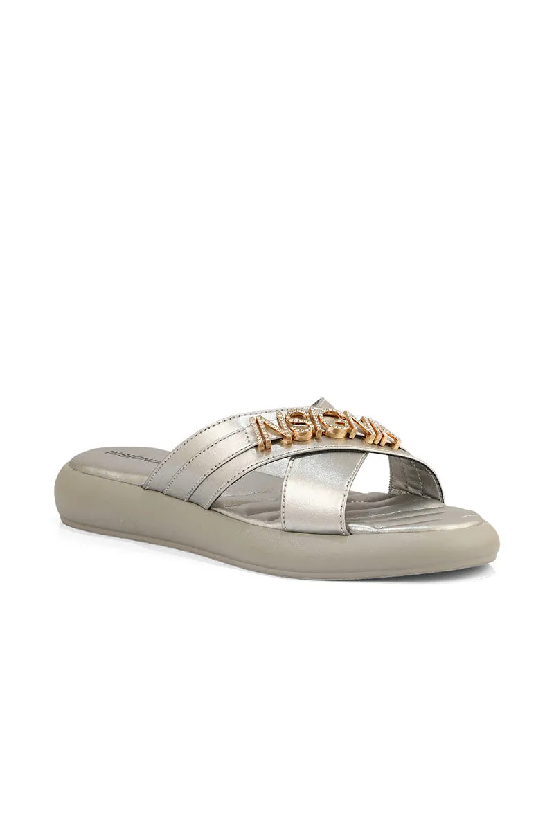 Casual Slip On I32883-Silver