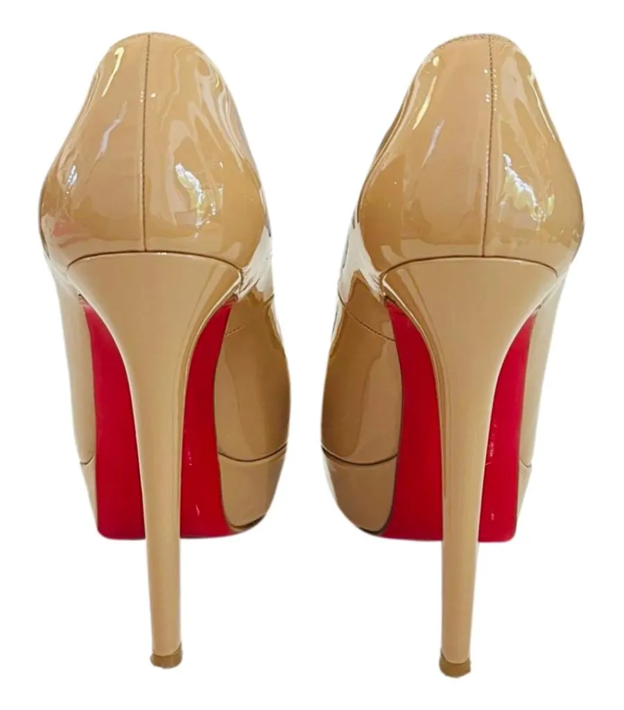 Christian Louboutin Bianca Patent Leather Pumps. Size 38