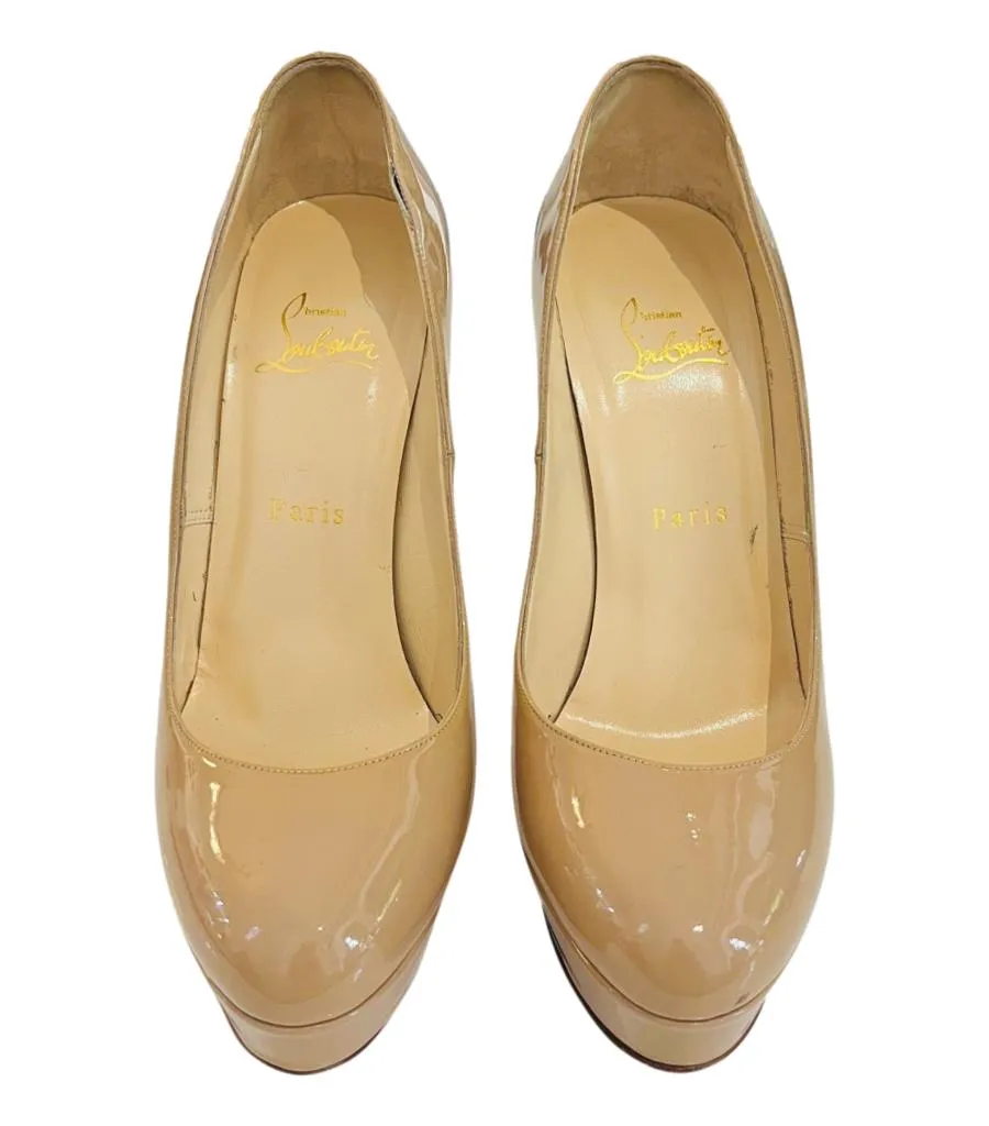 Christian Louboutin Bianca Patent Leather Pumps. Size 38