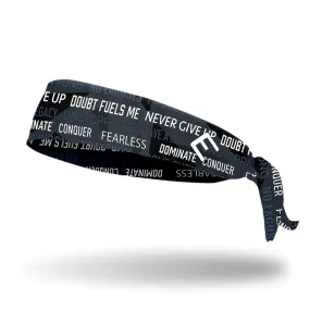 Dark Motivational Tie Headband