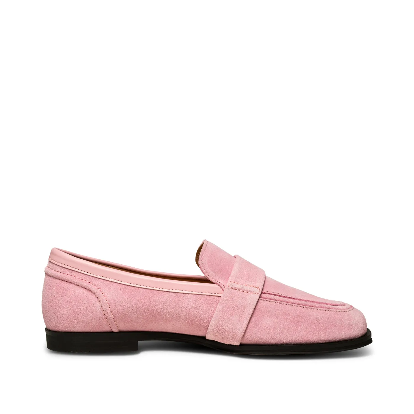 Erika saddle loafer ruskind - Soft Pink