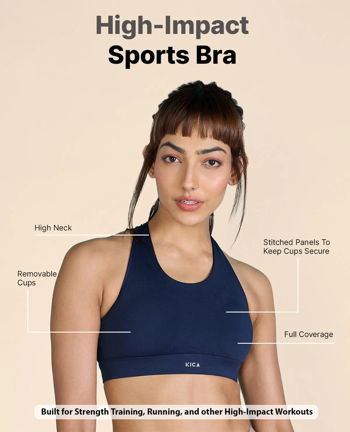 High Impact & Full Coverage Crostini Sports Bra