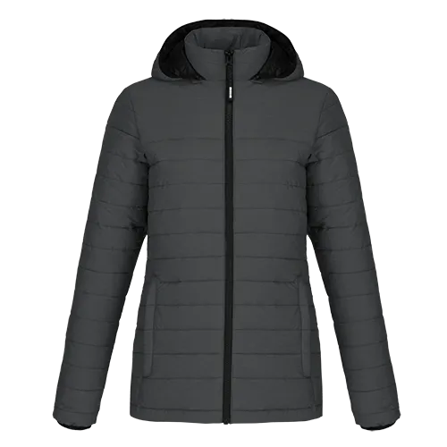 L00931 - Yukon - Ladies  Puffy Jacket w/ Detachable Hood