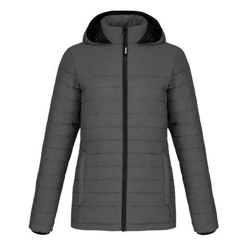 L00931 - Yukon - Ladies  Puffy Jacket w/ Detachable Hood