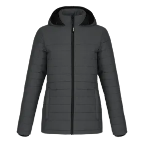 L00931 - Yukon - Ladies  Puffy Jacket w/ Detachable Hood