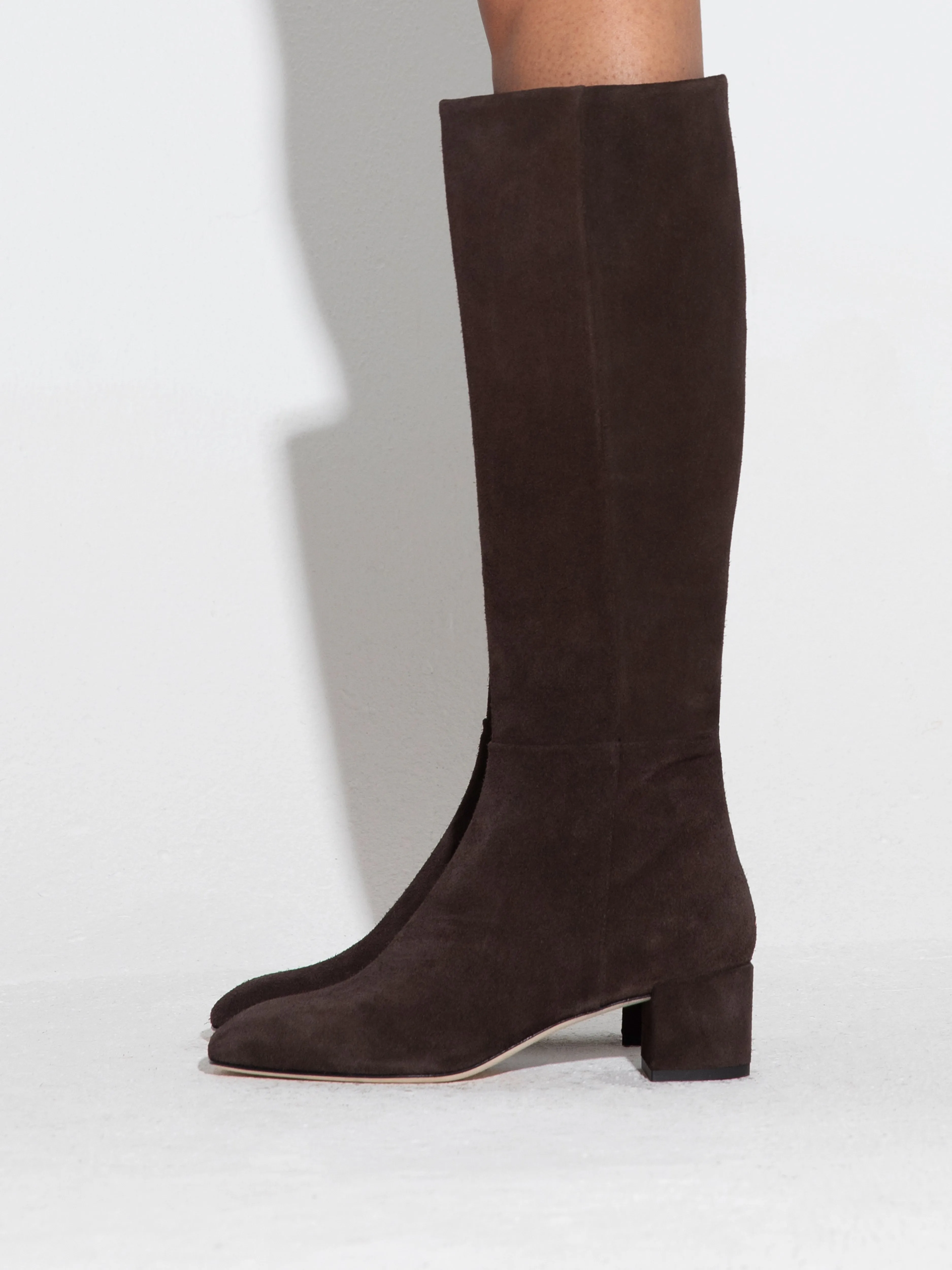 Laura Suede Knee-High Boots