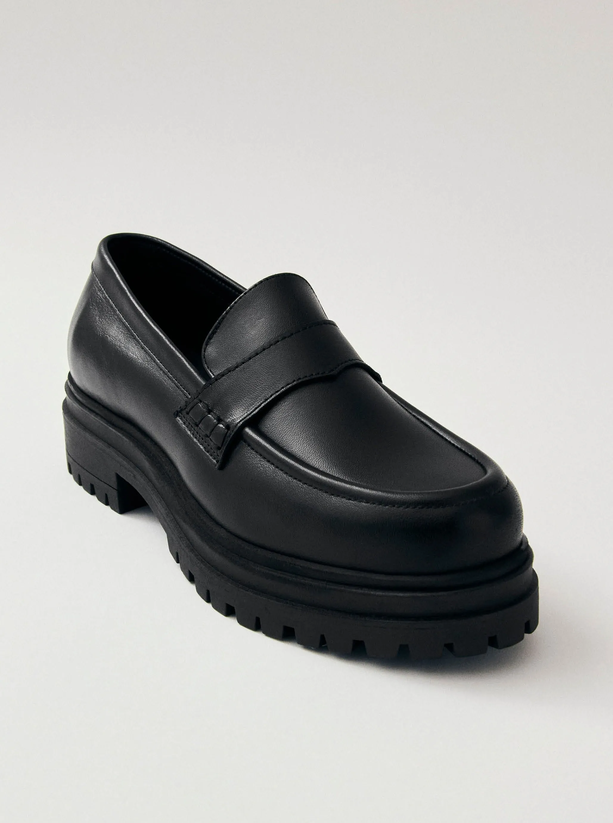 Leather Loafers - Obsidian Black