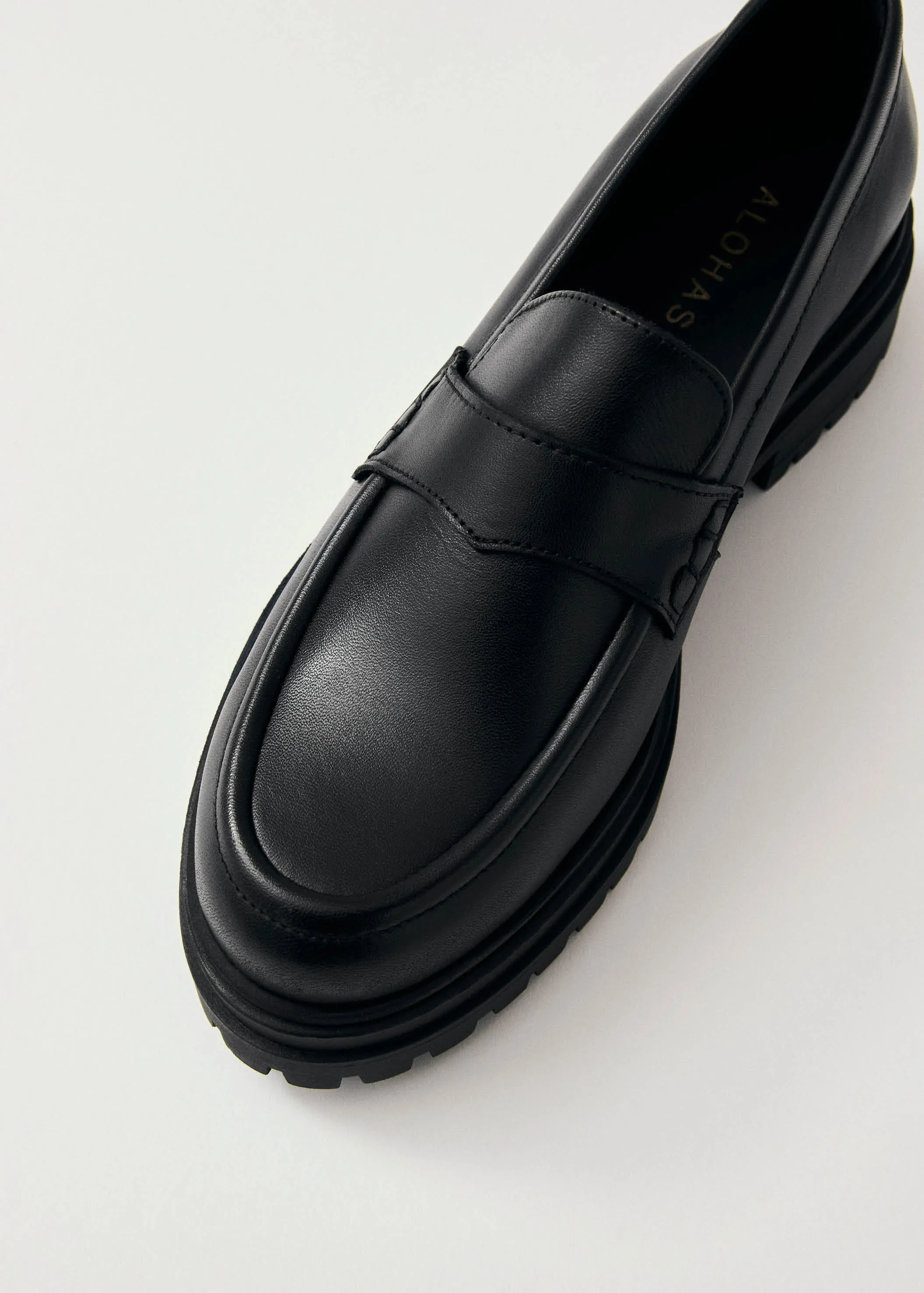 Leather Loafers - Obsidian Black