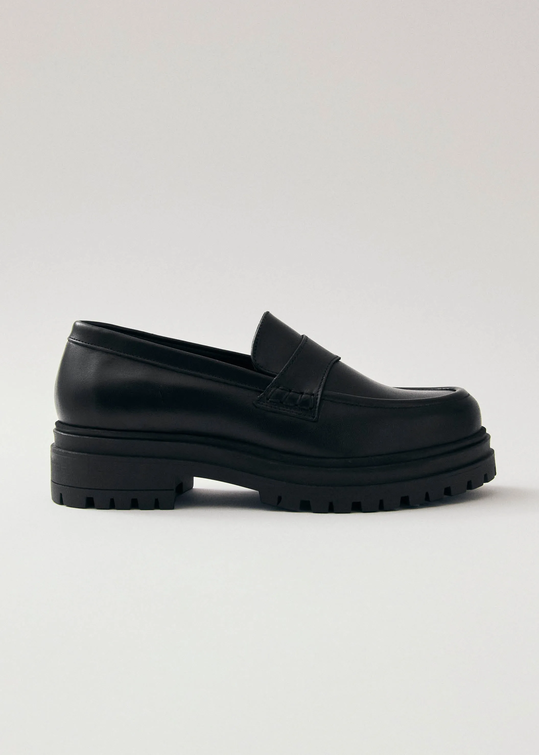 Leather Loafers - Obsidian Black