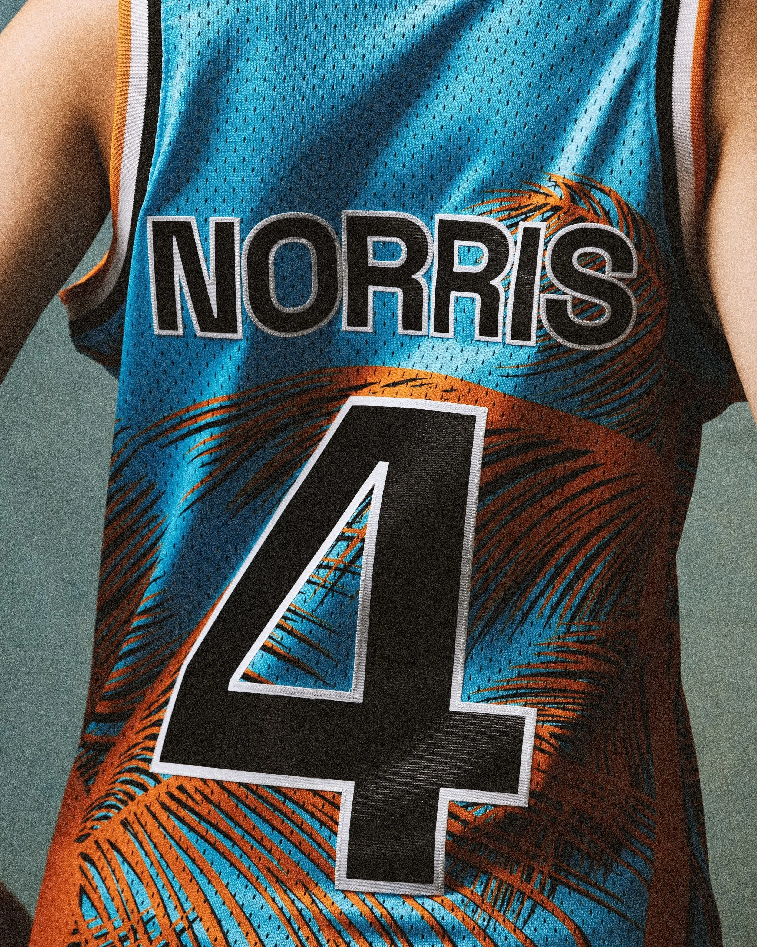 McLaren Racing F1 Special Edition Miami GP Lando Norris Mitchell & Ness Basketball Jersey