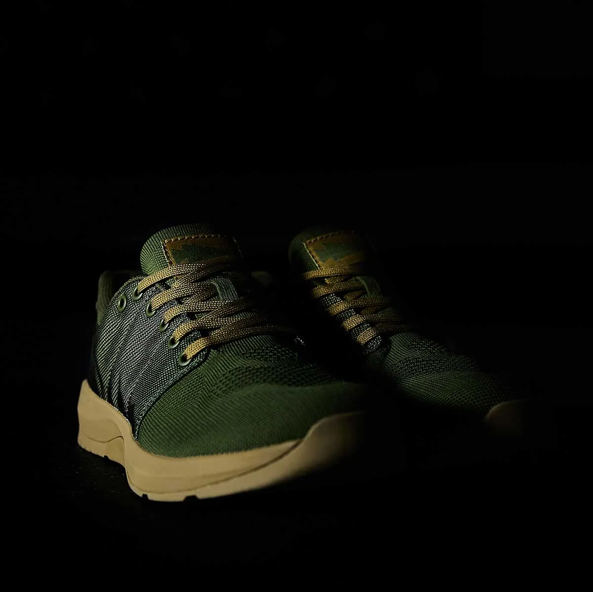 Men's Ballistic Trainers - Green   Gum