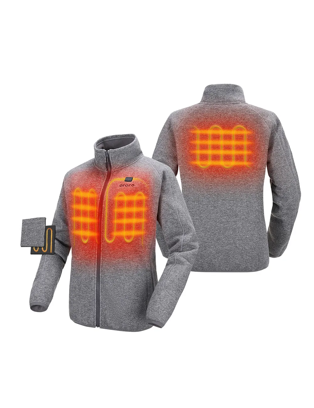 (Open-box) Women's Heated Fleece Jacket (Battery Set Not Included)