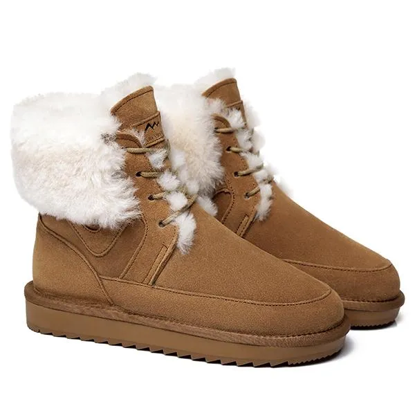 Winter Fashion Lace-Up Boots